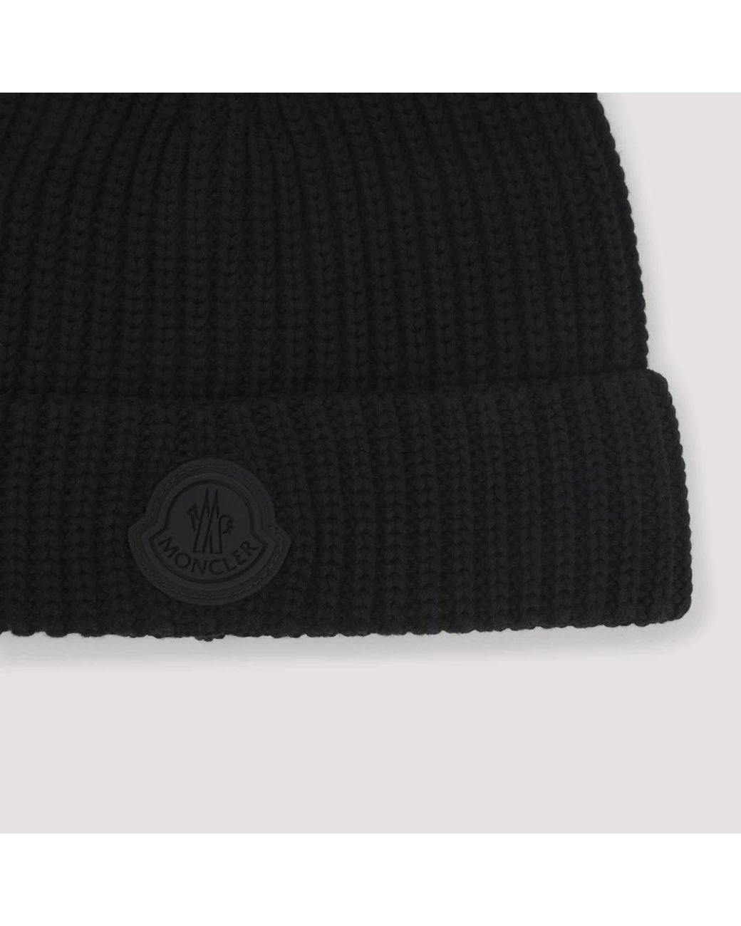 Beanies di Moncler in Black da Uomo