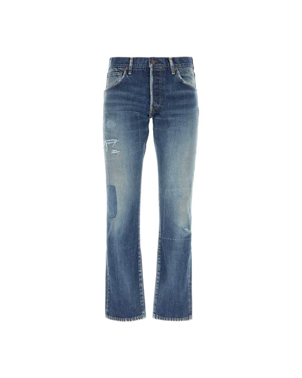 Visvim Blue Straight Fit Jeans for men