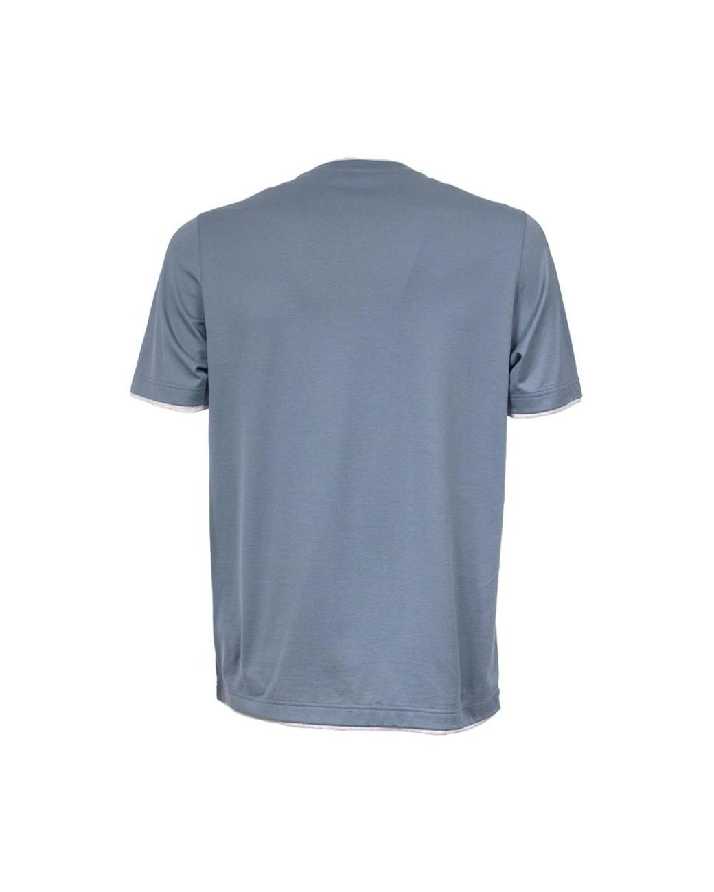 Gran Sasso Blue T-Shirts for men