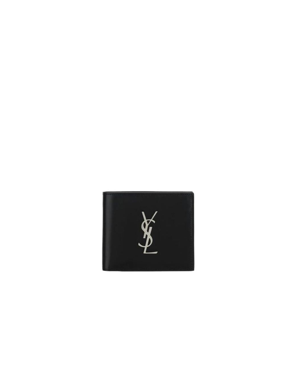 Saint Laurent Cassandre Wallet in Black für Herren
