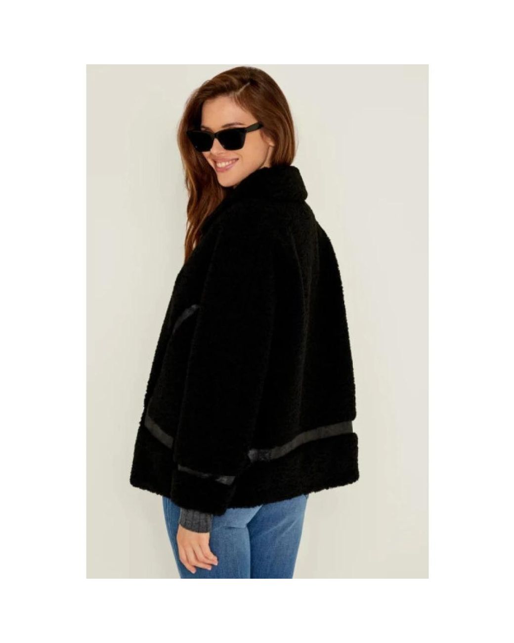 Five Jeans Black Faux Fur & Shearling Jackets