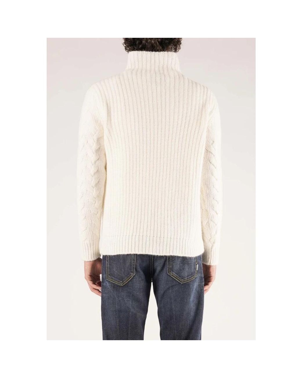 PT Torino White Turtlenecks for men