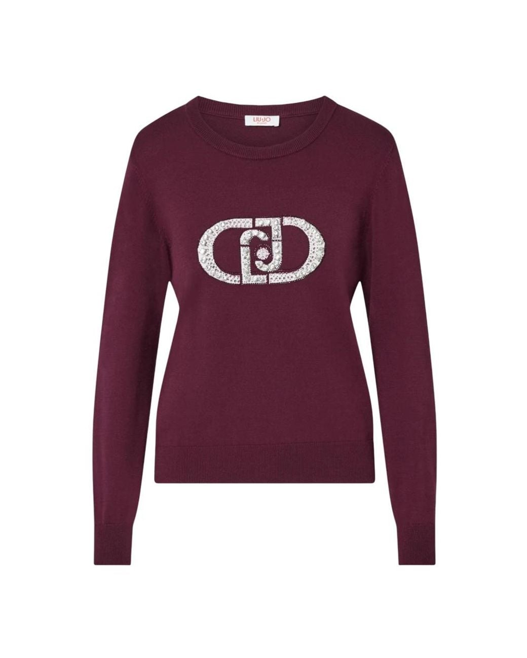 Liu Jo Purple Round-Neck Knitwear