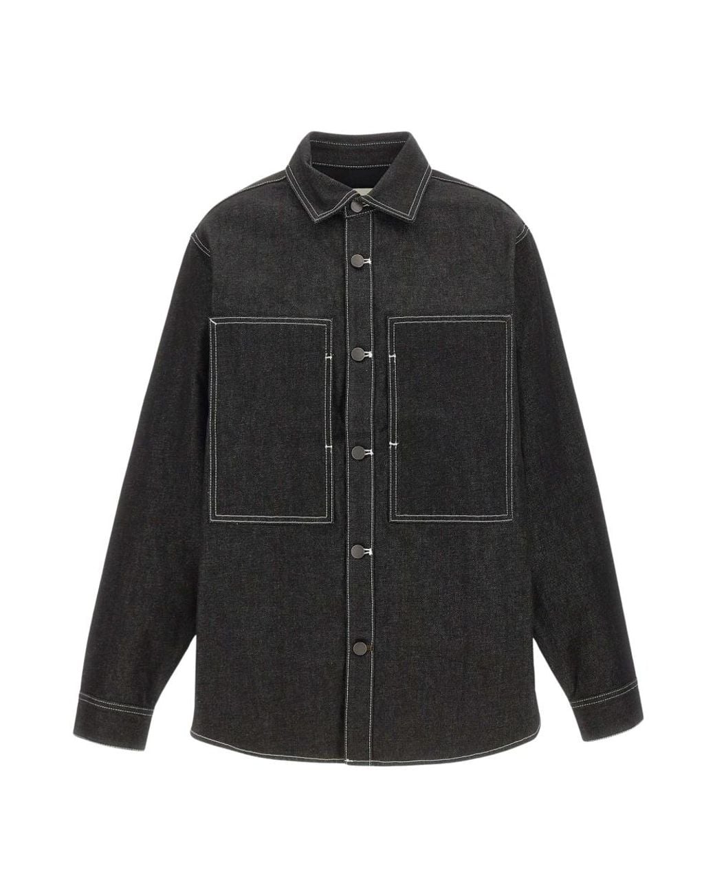 Entire studios Black Denim Shirts for men