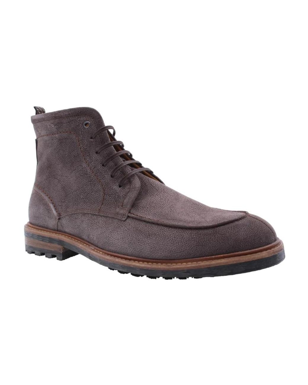 Floris Van Bommel Brown Lace-Up Boots for men
