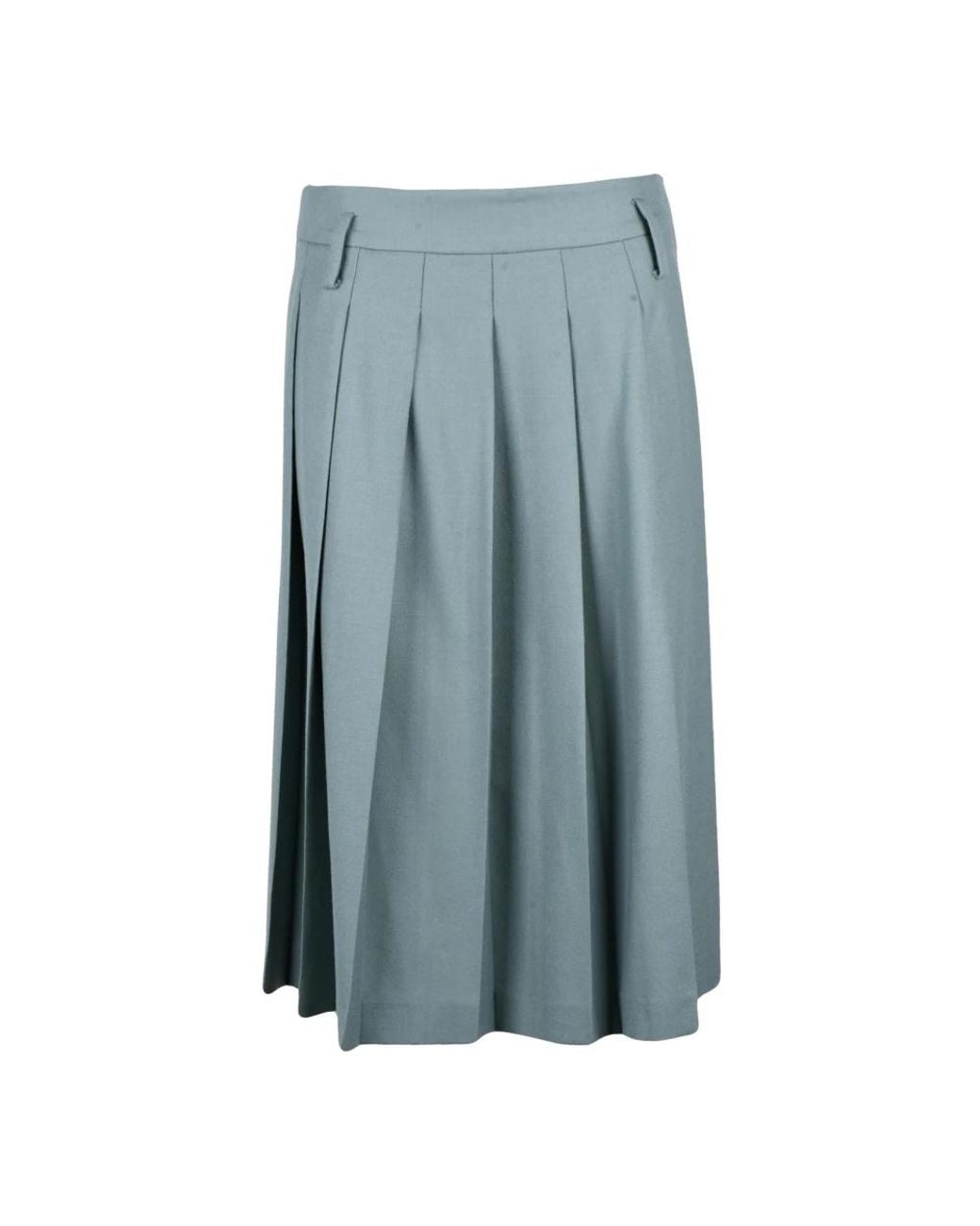 Semicouture Blue Midi Skirts