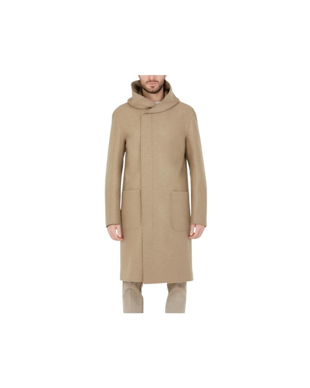 Paolo Pecora Natural Single-Breasted Coats for men