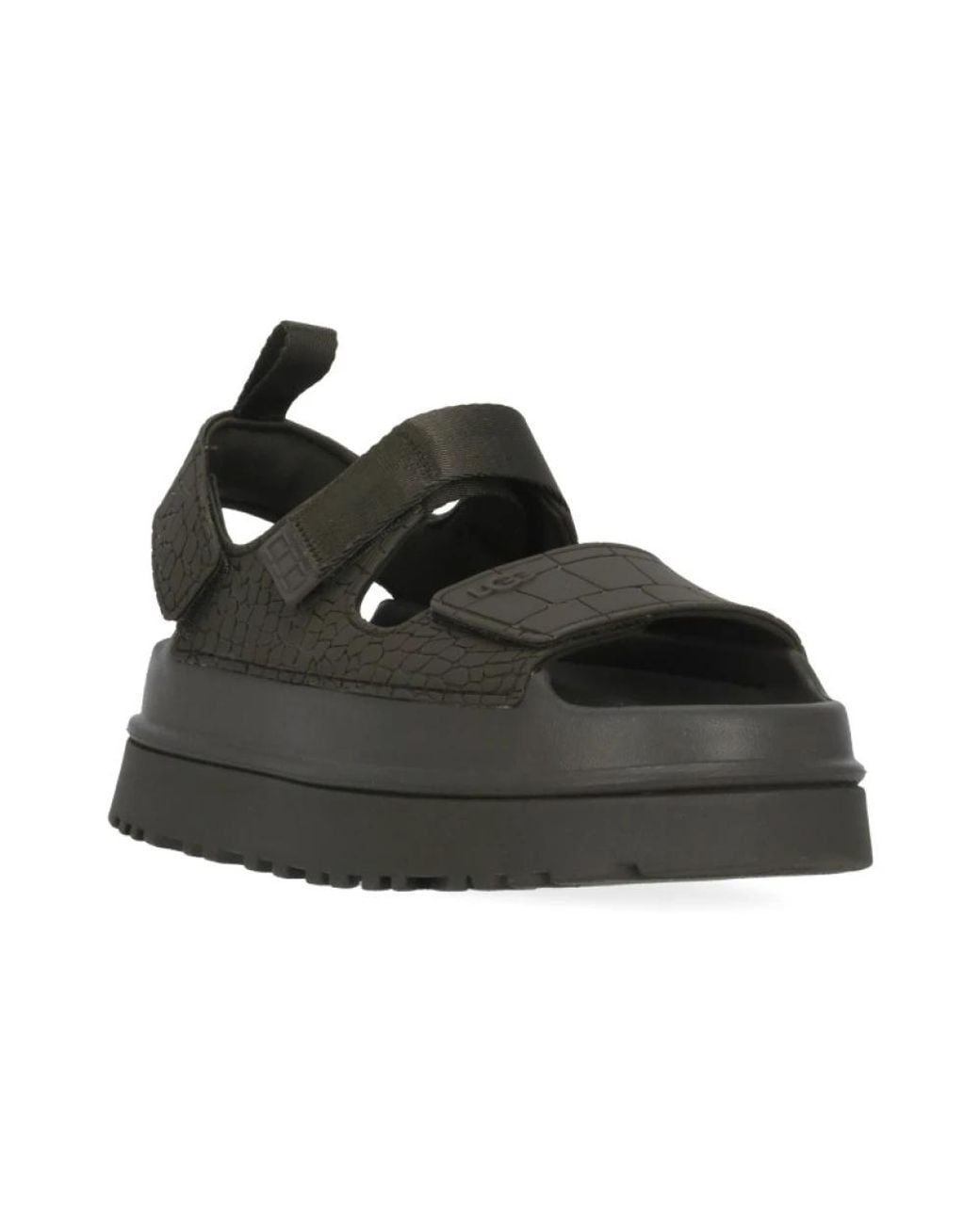 Ugg Black Flat Sandals