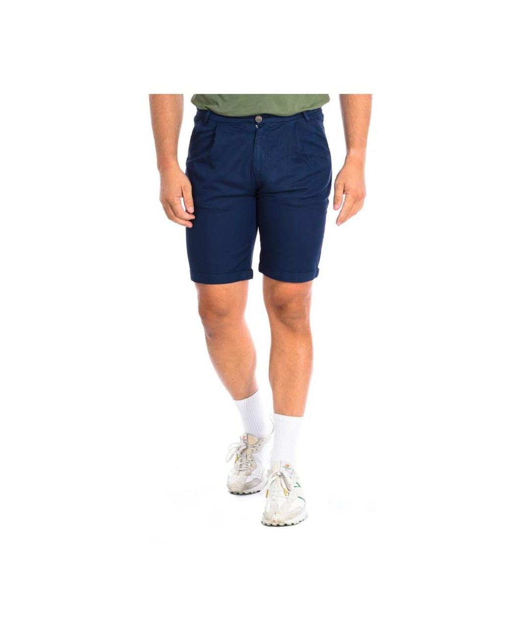La Martina Blue Casual Shorts for men