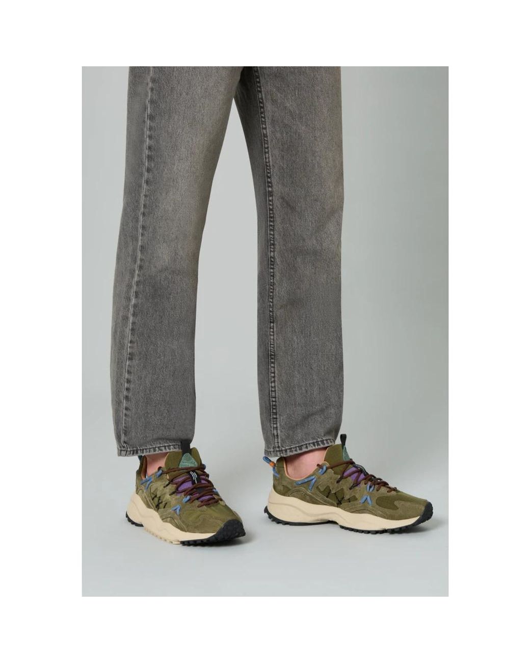Flower Mountain Green Sneakers