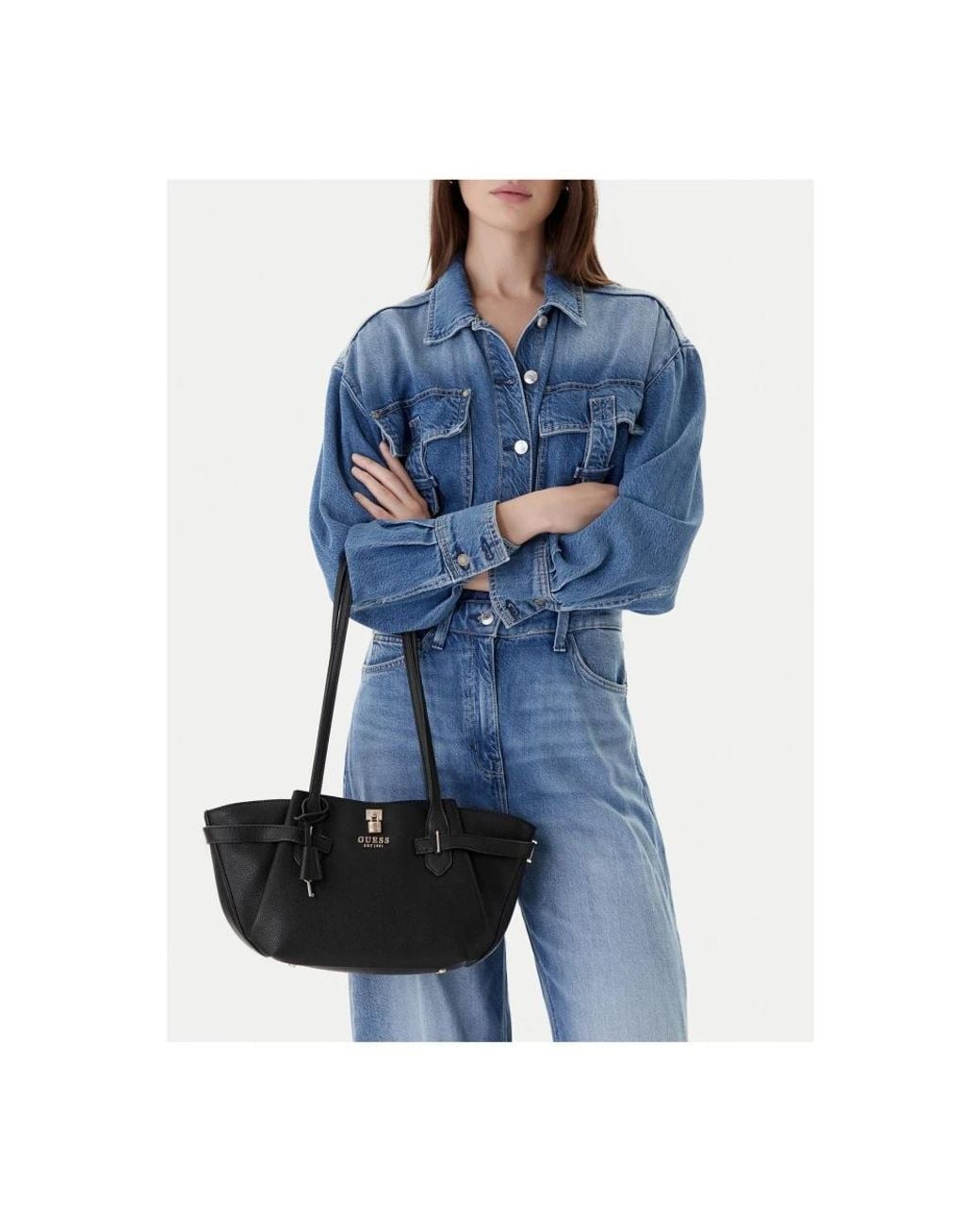 Guess Black Shoulder Bags