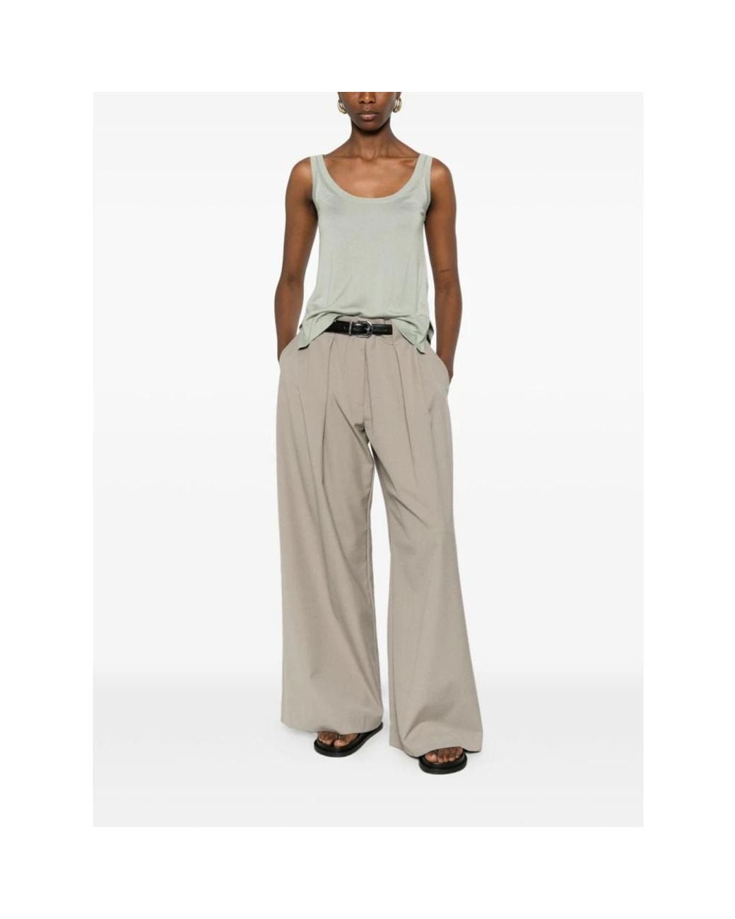 Max Mara Gray Sleeveless Tops