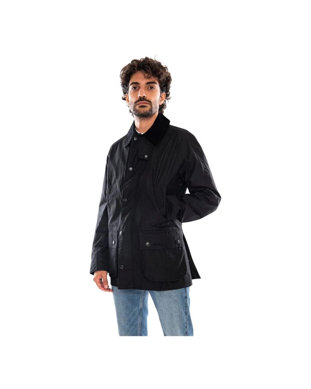 Barbour Ashby Wax Jacket in het Black voor heren