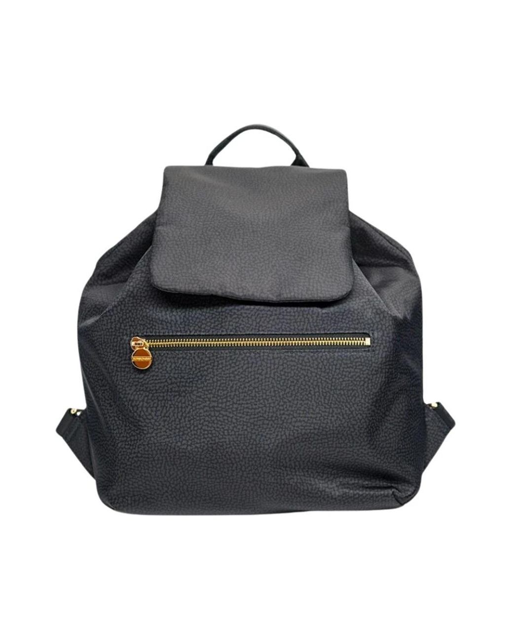 Borbonese Medium Rugzak in het Black