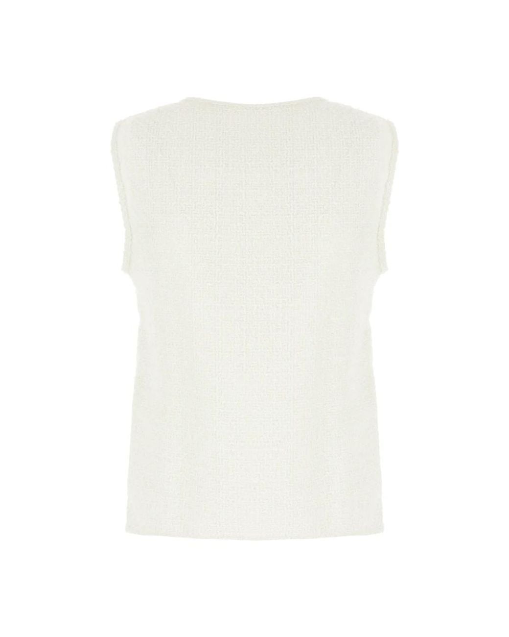 Niccolò Pasqualetti White Sleeveless Tops