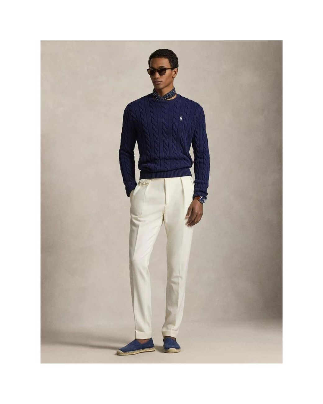Polo Ralph Lauren Blue Round-Neck Knitwear for men