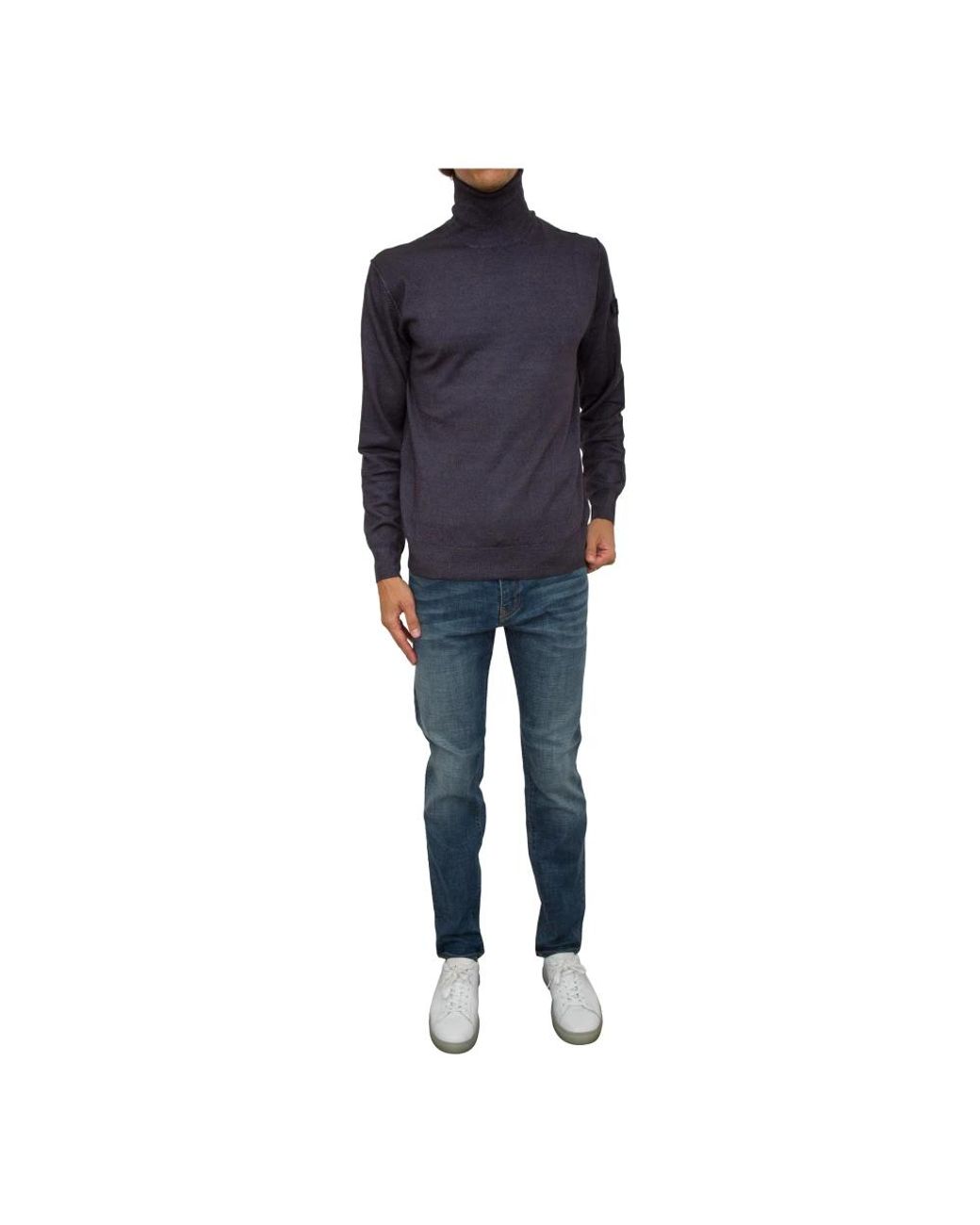 Peuterey Blue Turtlenecks for men