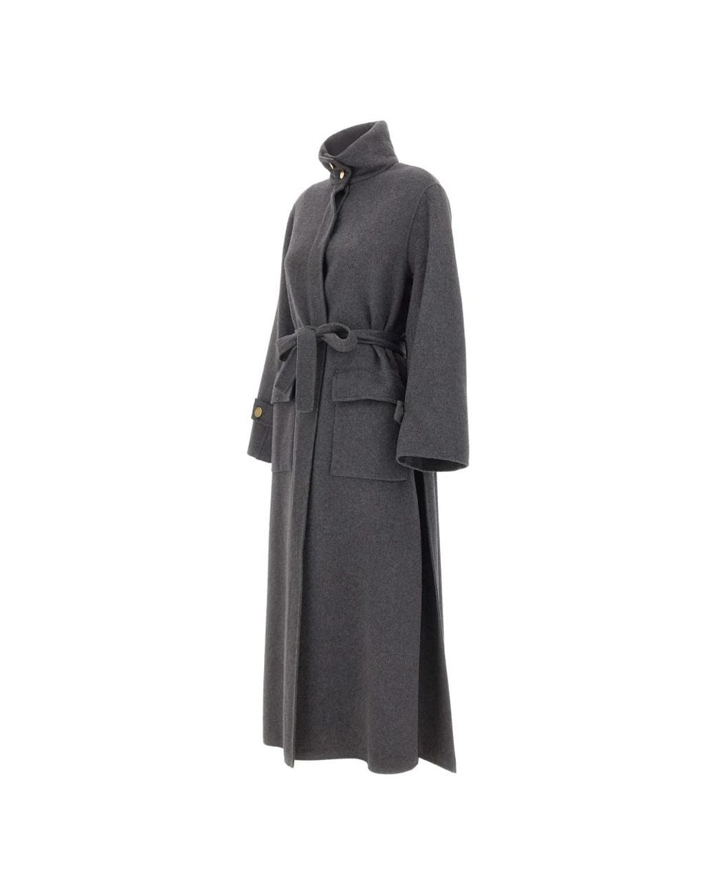 Belted Coats Kaos de color Gray