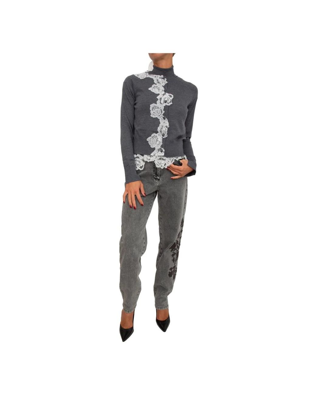 Blugirl Blumarine Gray Cardigans