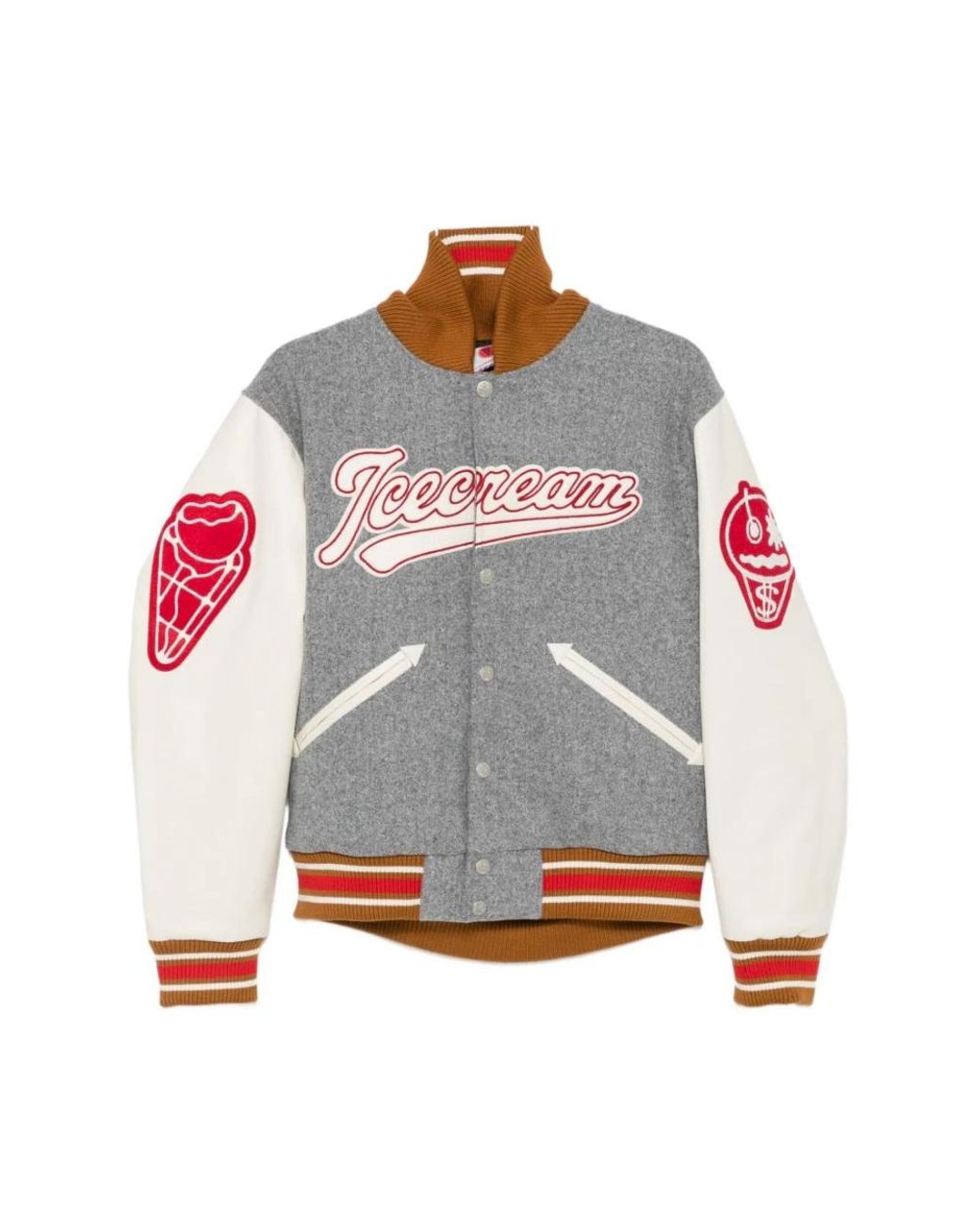 ICECREAM Gray Bomber Jackets for men