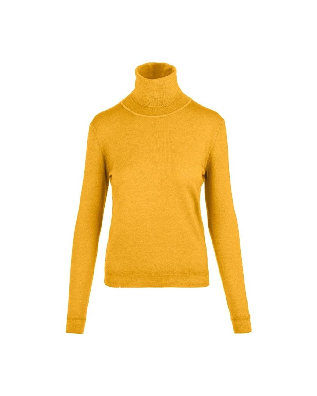 Suéter de cuello alto tejido y cómodo Aspesi de color Yellow