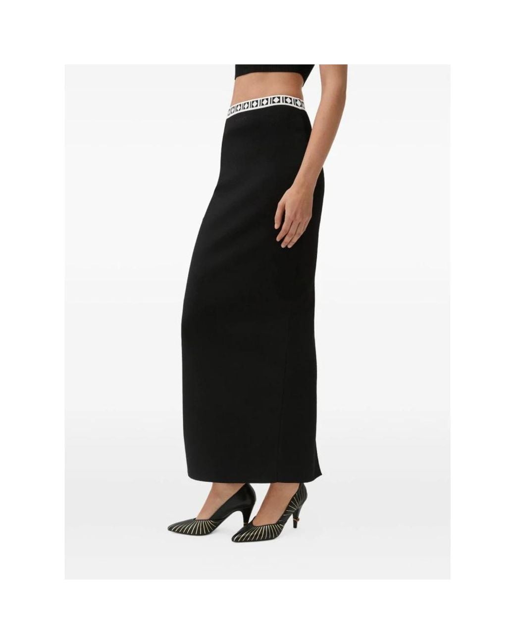 Versace Black Pencil Skirts
