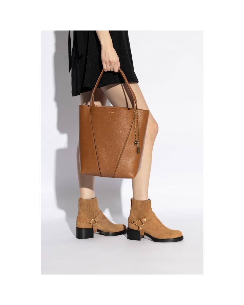 Chloé Brown Tasche spin medium typ shopper