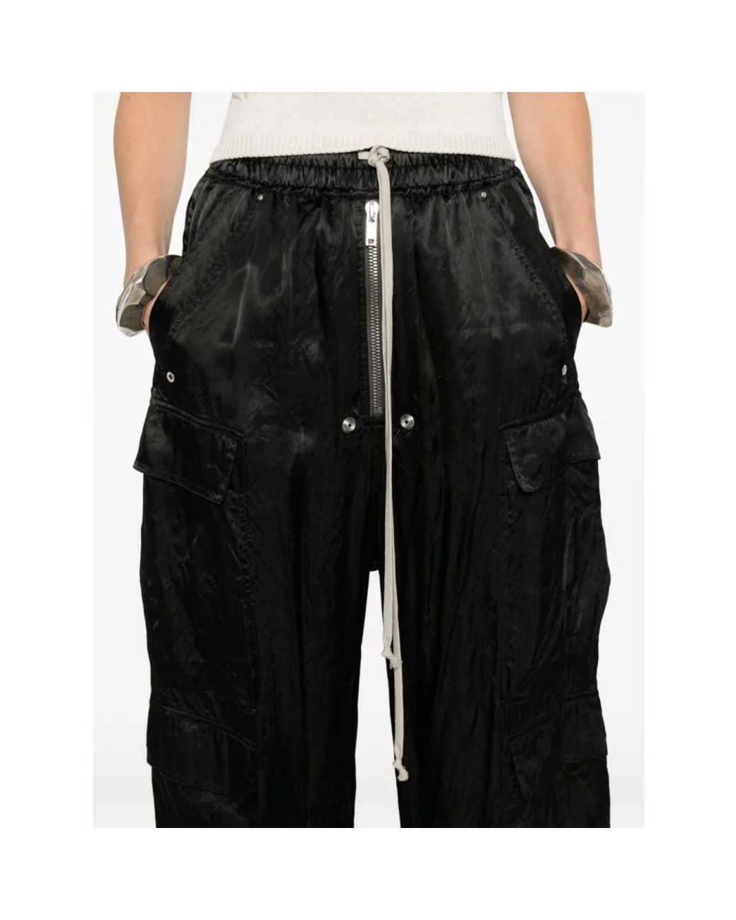 Wide Trousers Rick Owens de color Black