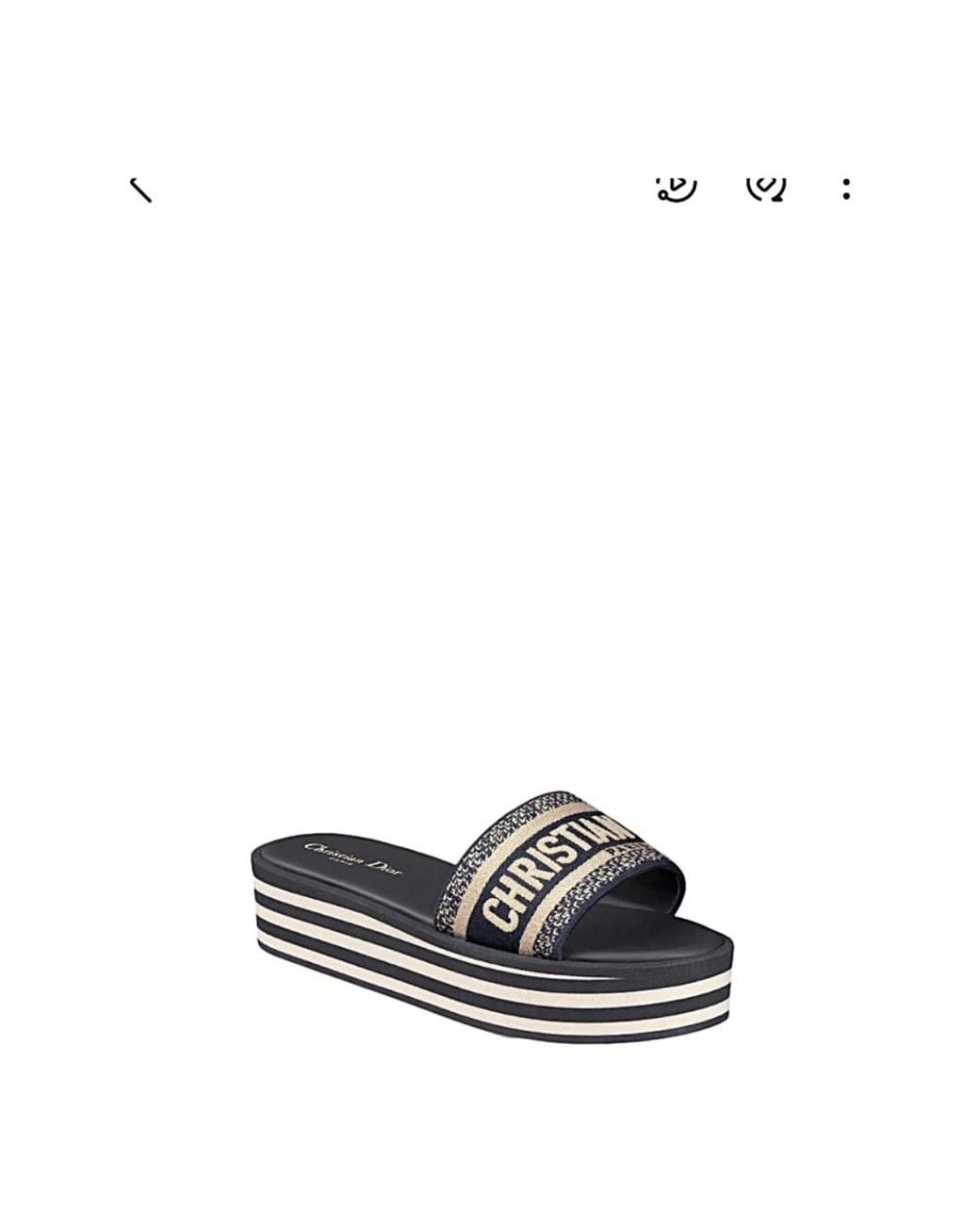 Dior White Sliders