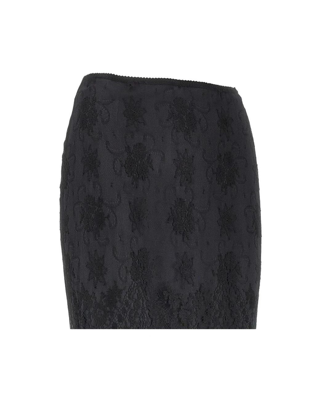 Dolce & Gabbana Black Midi Skirts