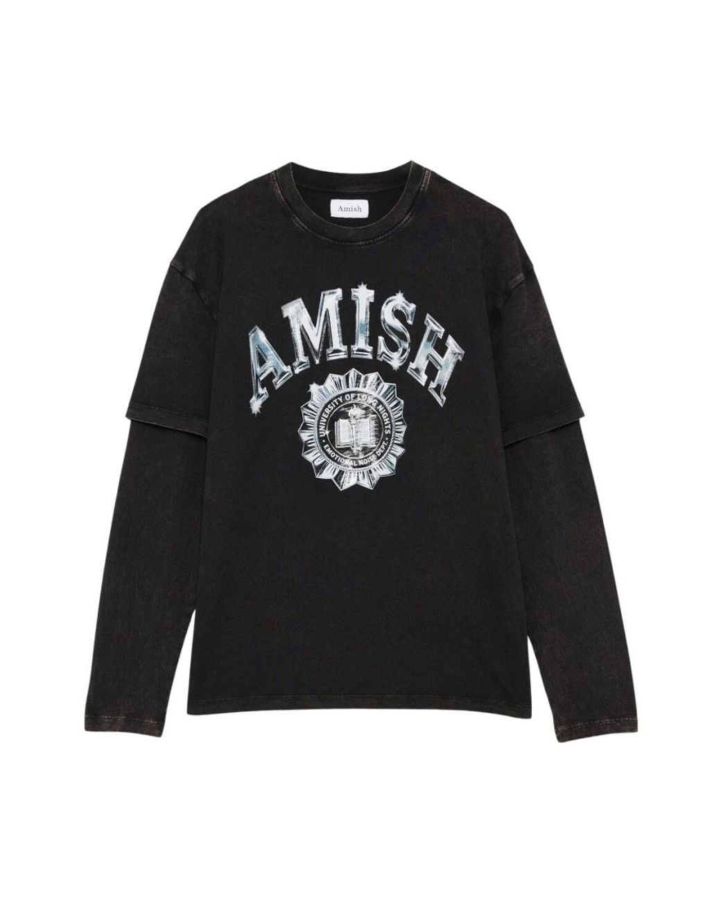AMISH Black T-Shirts for men