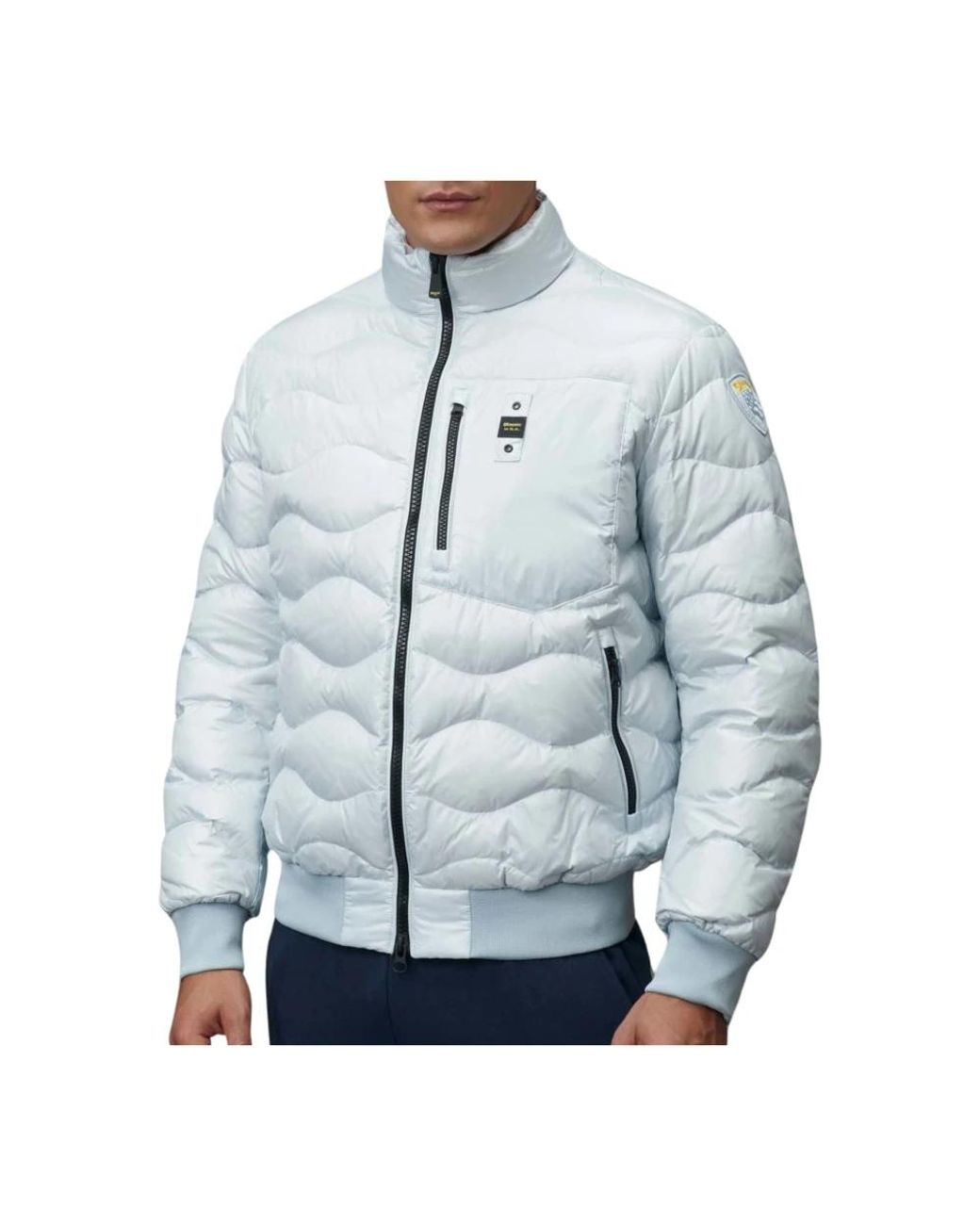 Down Jackets Blauer de hombre de color Blue