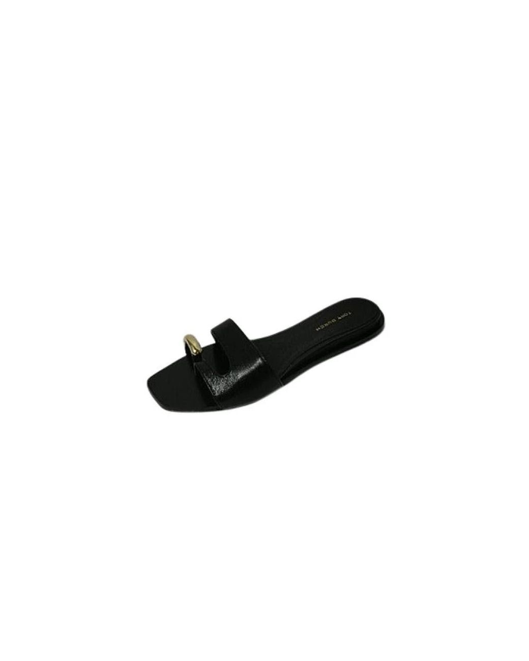 Tory Burch Pierced Slide in het Black