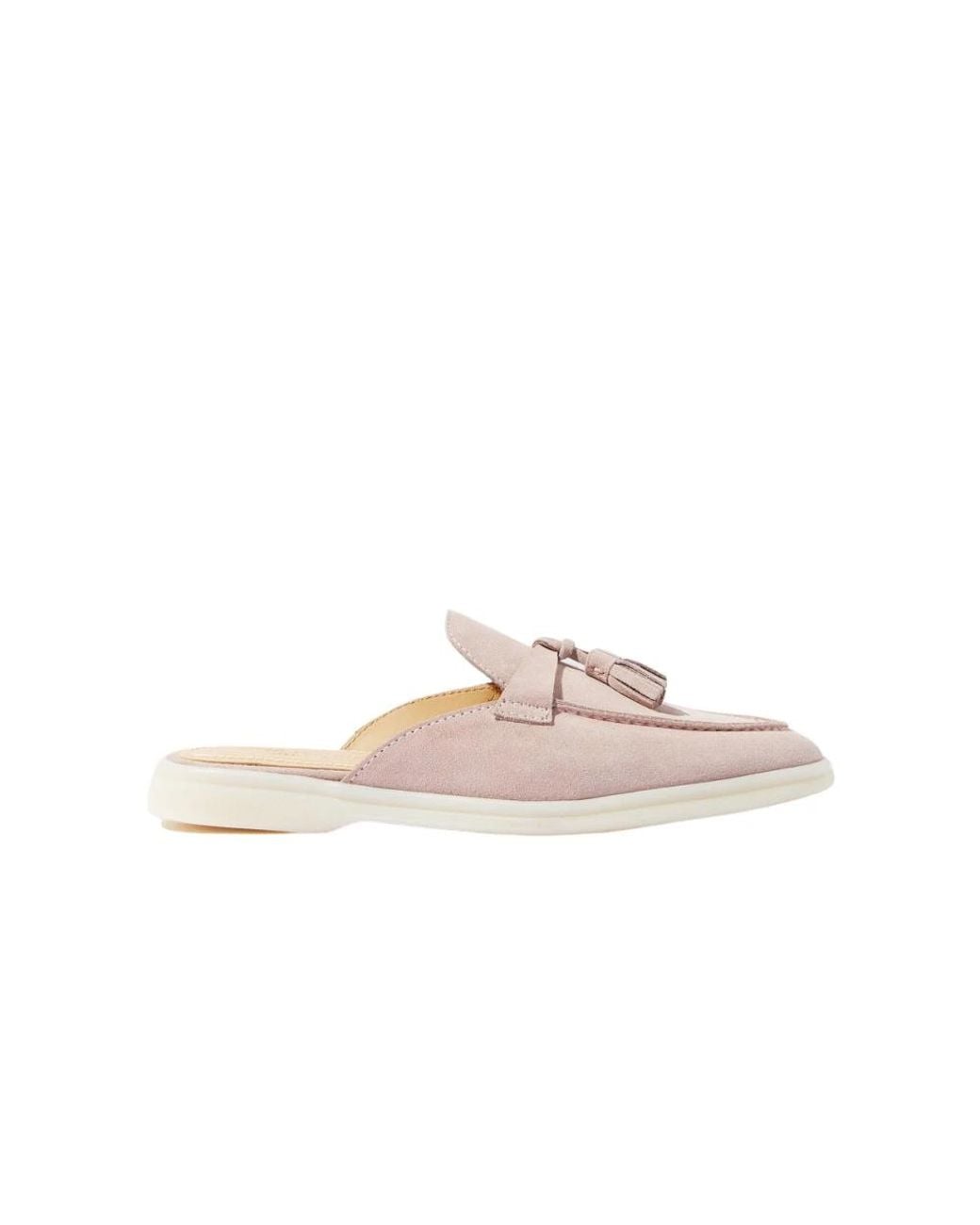 Scarosso Pink Wildleder Handgemachte Mules