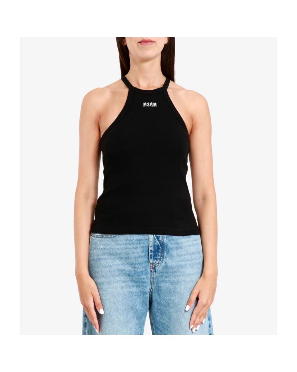 Sleeveless Tops MSGM en coloris Black