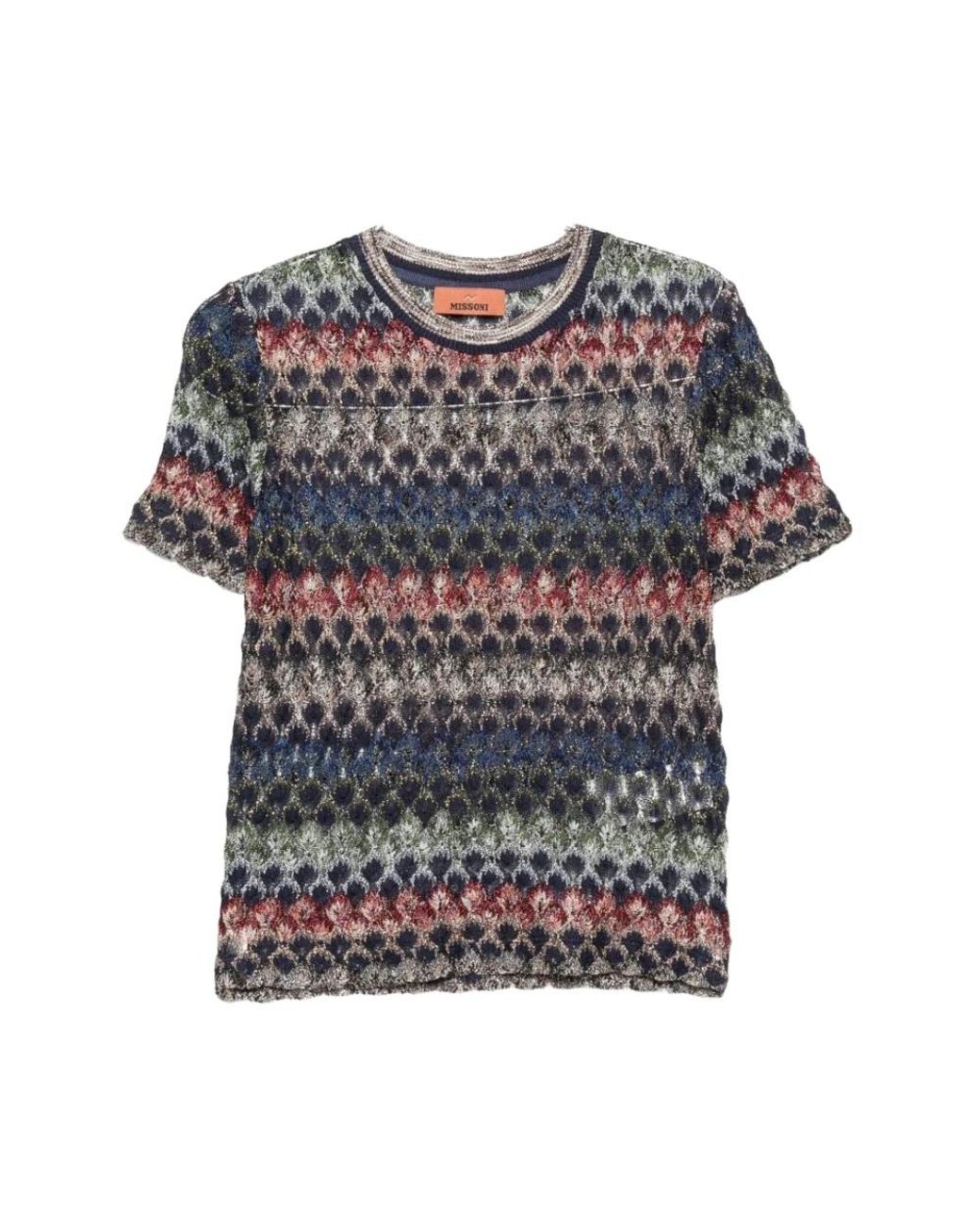 Missoni Gray Round-Neck Knitwear