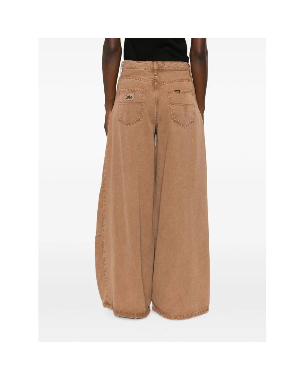 Lois Brown Wide Jeans