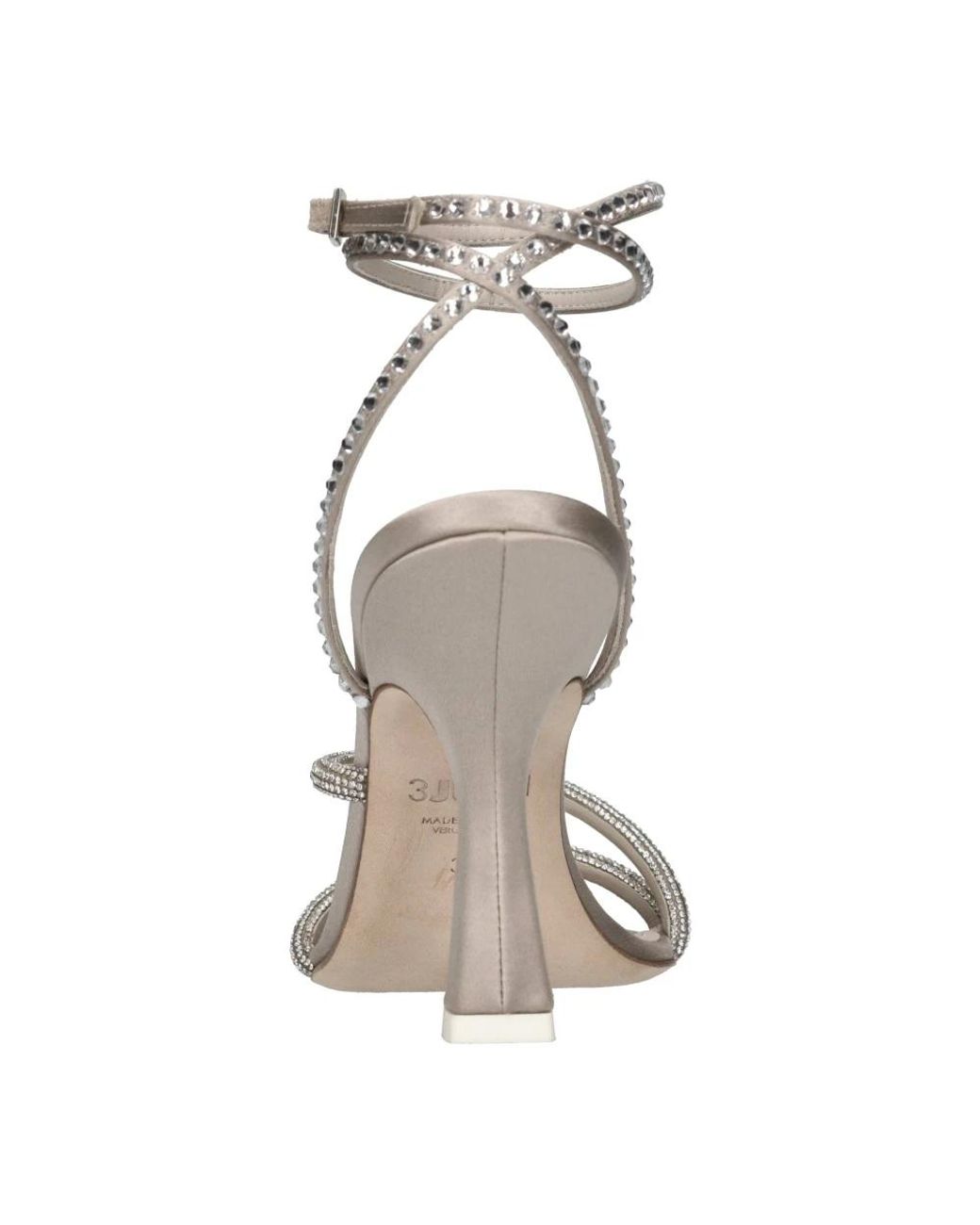 3Juin Metallic High Heel Sandals