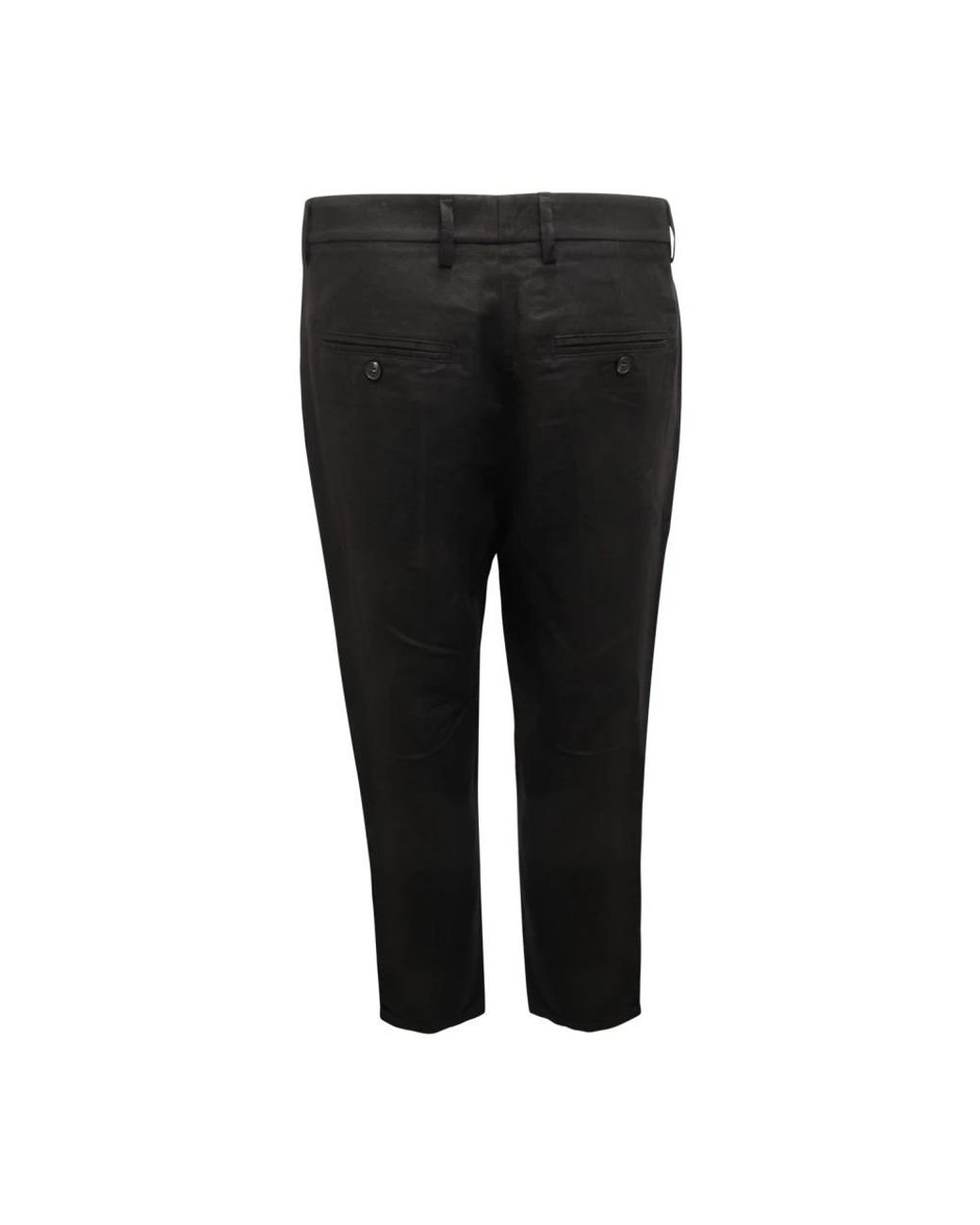 Patrizia Pepe Black Cropped Trousers for men