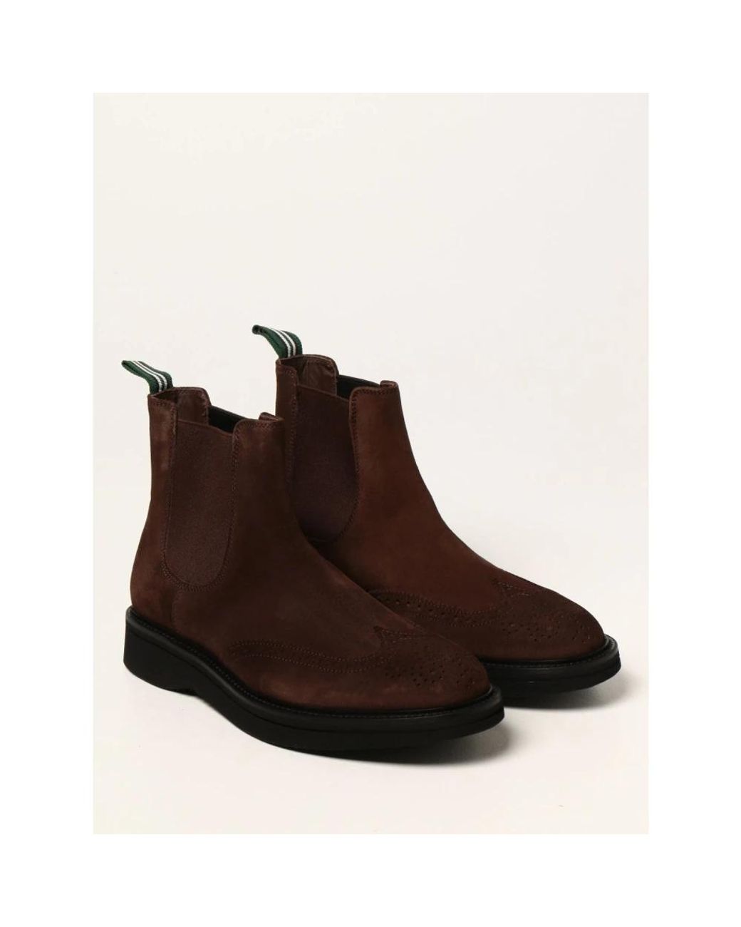 Green George Brown Chelsea Boots for men