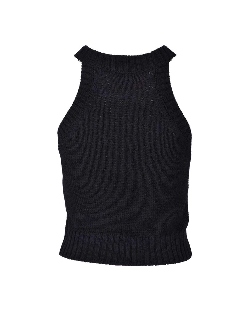 Wild Cashmere Black Round-Neck Knitwear