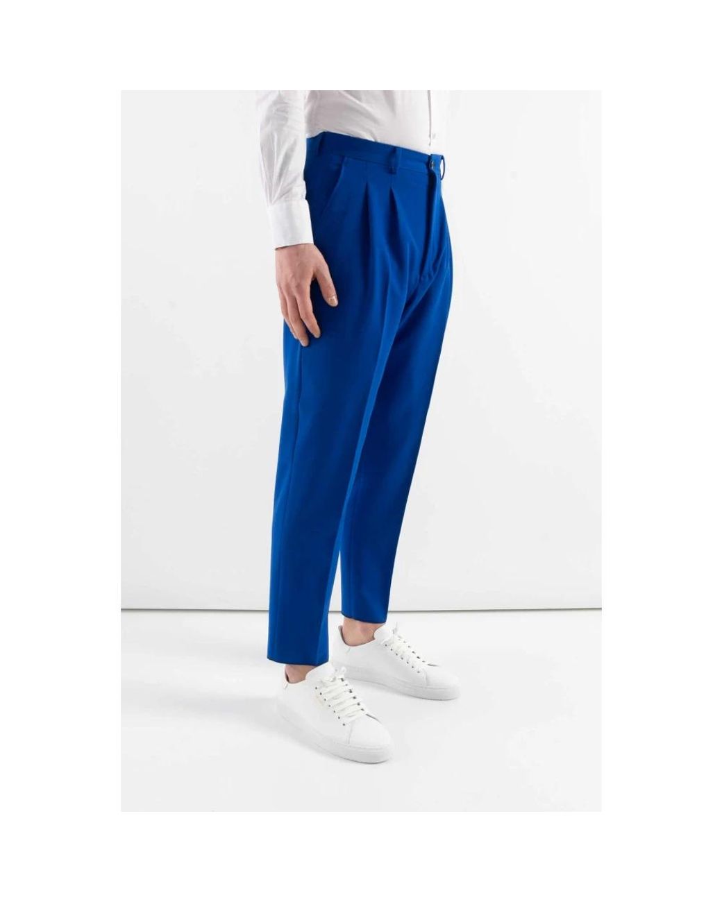 Cor Sine Labe Doli Blue Suit Trousers for men