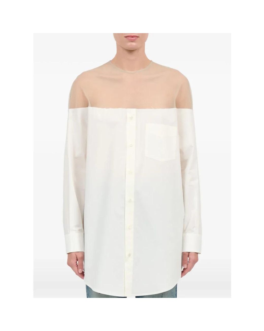 MM6 by Maison Margiela White Shirts
