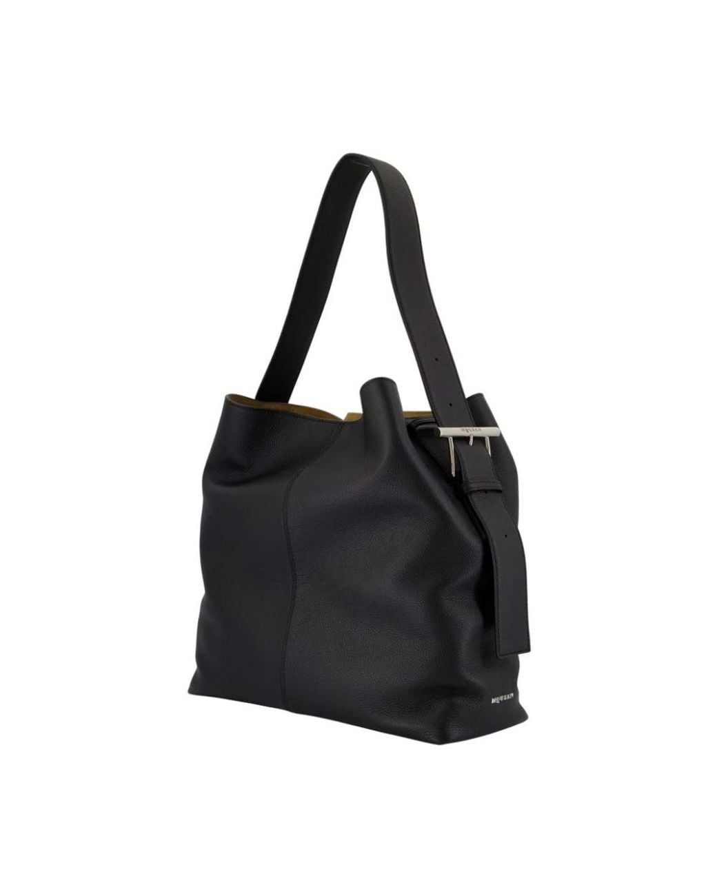 McQueen Black Shoulder Bags