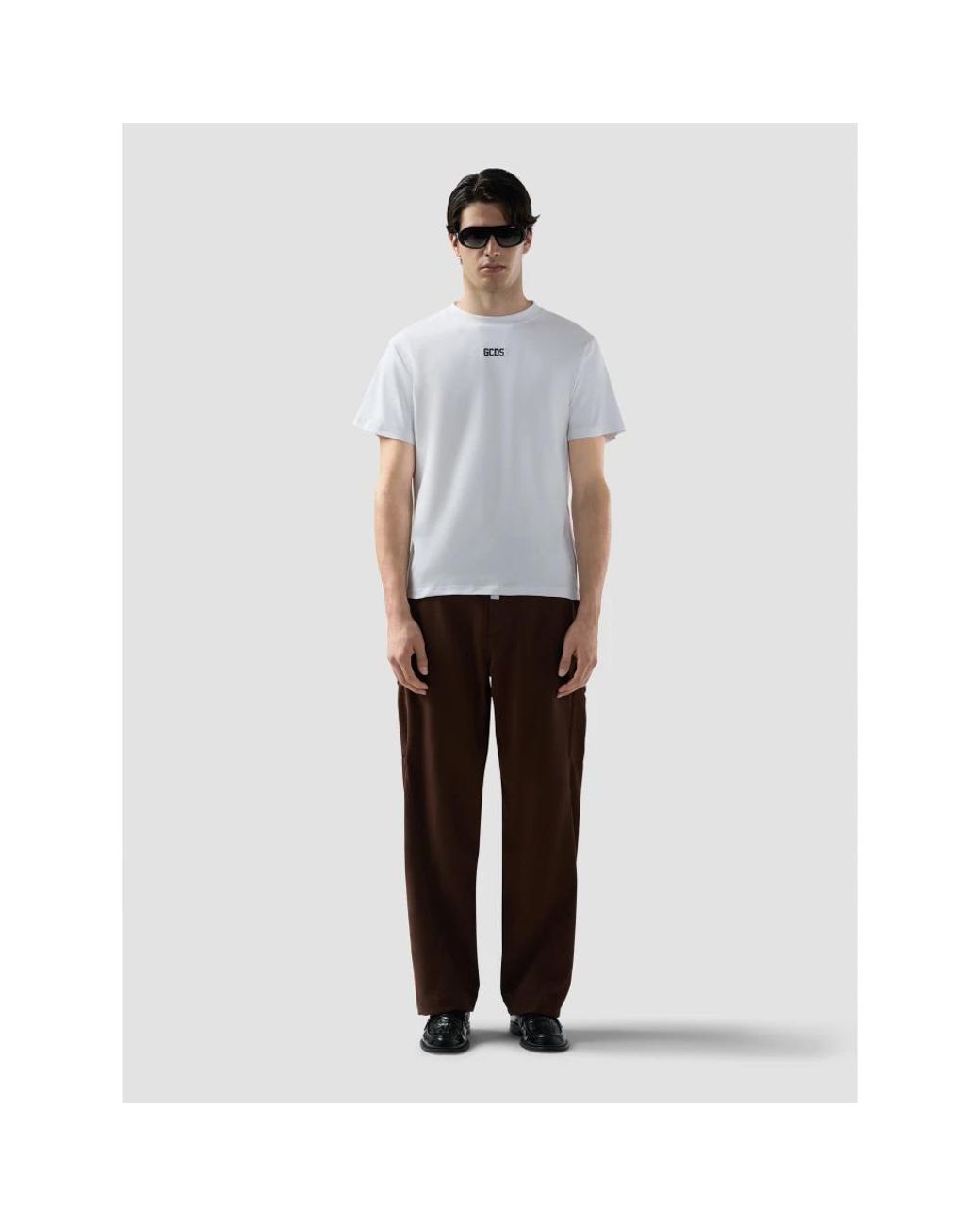 Gcds Brown Straight Trousers for men