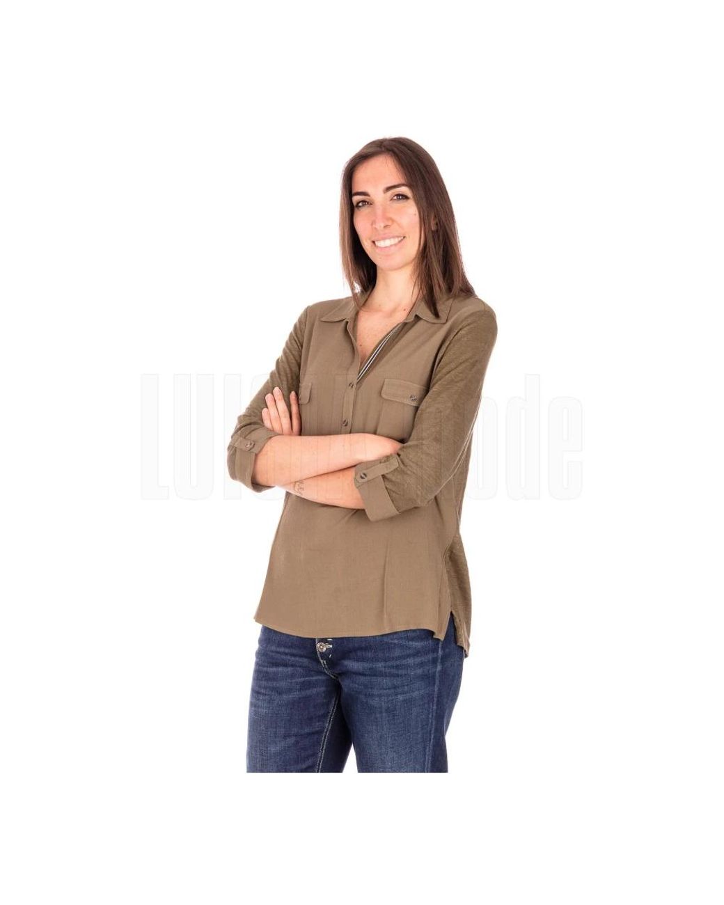 Elena Miro Brown Shirts
