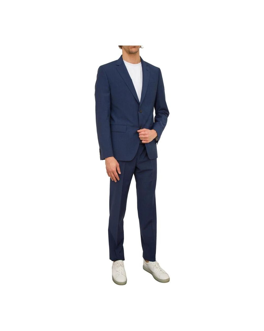 Boss Blue Single Breasted Suits for men