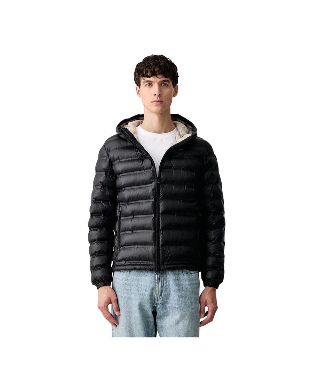 Winter Jackets Blauer pour homme en coloris Black