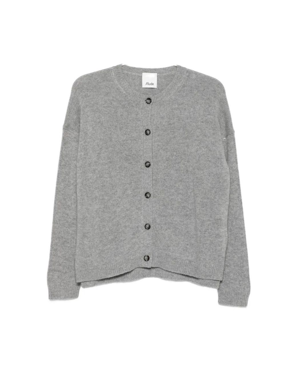 Cardigans Allude de color Gray