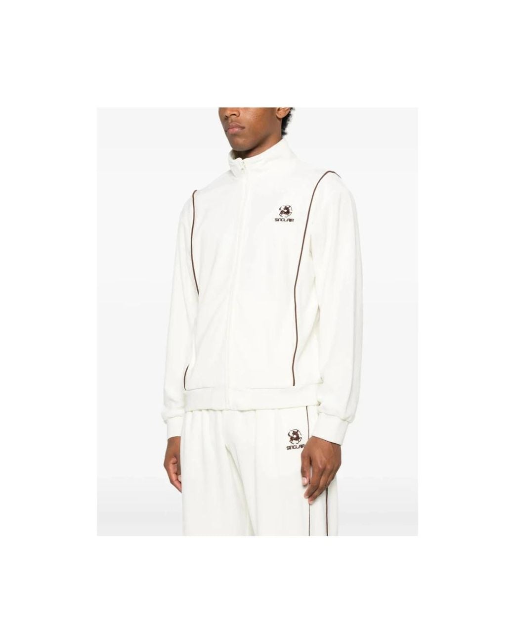 Sinclair White Zip-Throughs for men